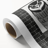 Modern Wall Art: Bold Owl Illustration in Black & White – Minimalist Decor