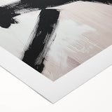 Modern Dining Room Wall Art – Black & White Abstract Canvas
