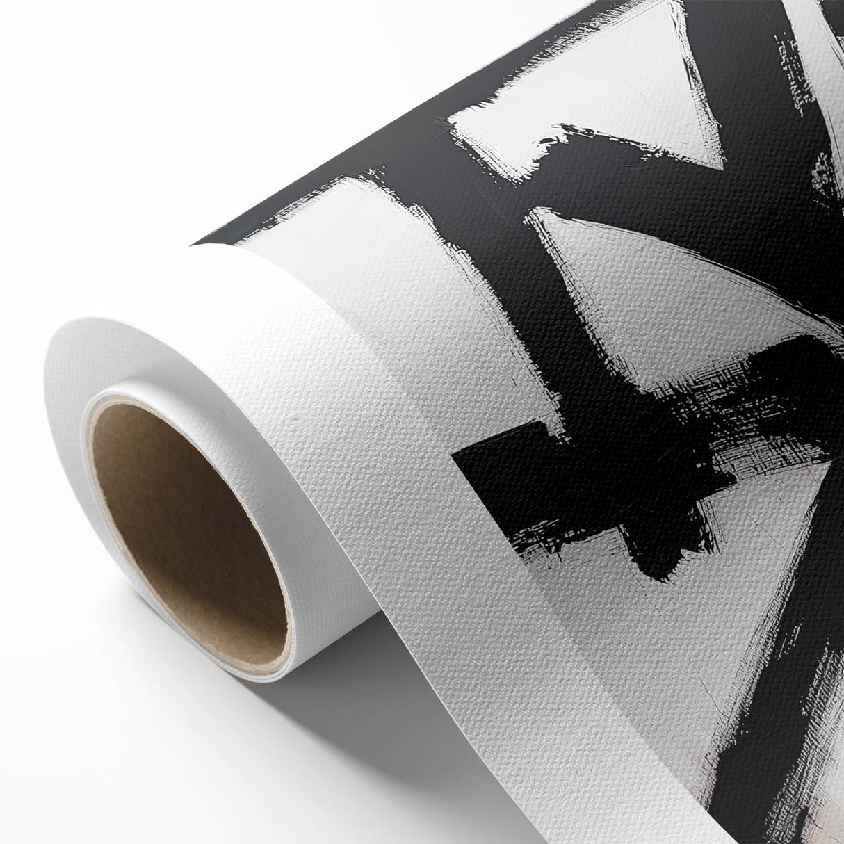 Modern Dining Room Wall Art – Black & White Abstract Canvas