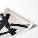 Modern Dining Room Wall Art – Black & White Abstract Canvas