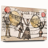 Modern Wall Art - Postcard to Katherine by Paul Klee - Playful Abstract Decor