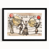 Modern Wall Art - Postcard to Katherine by Paul Klee - Playful Abstract Decor