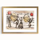 Modern Wall Art - Postcard to Katherine by Paul Klee - Playful Abstract Decor