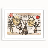 Modern Wall Art - Postcard to Katherine by Paul Klee - Playful Abstract Decor