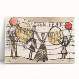 Modern Wall Art - Postcard to Katherine by Paul Klee - Playful Abstract Decor