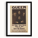 Queen First U.S. Tour 1974 Vintage Poster