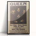 Queen First U.S. Tour 1974 Vintage Poster