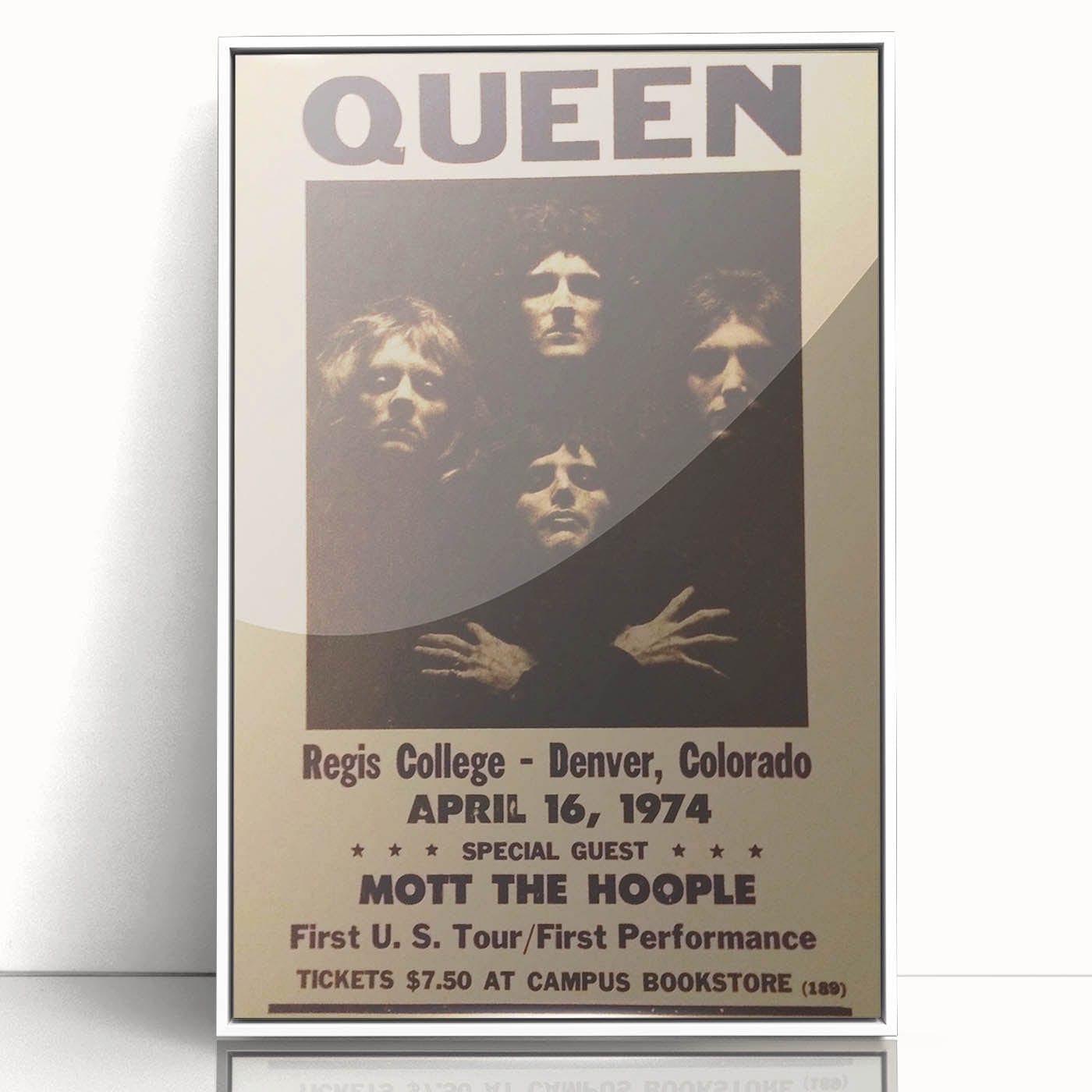 Queen 1974 First U.S. Tour Poster