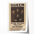Queen First U.S. Tour 1974 Vintage Poster