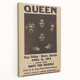 Queen First U.S. Tour 1974 Vintage Poster