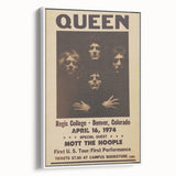 Queen First U.S. Tour 1974 Vintage Poster
