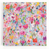 Vibrant Abstract Floral Wall Art - Colorful Living Room Canvas