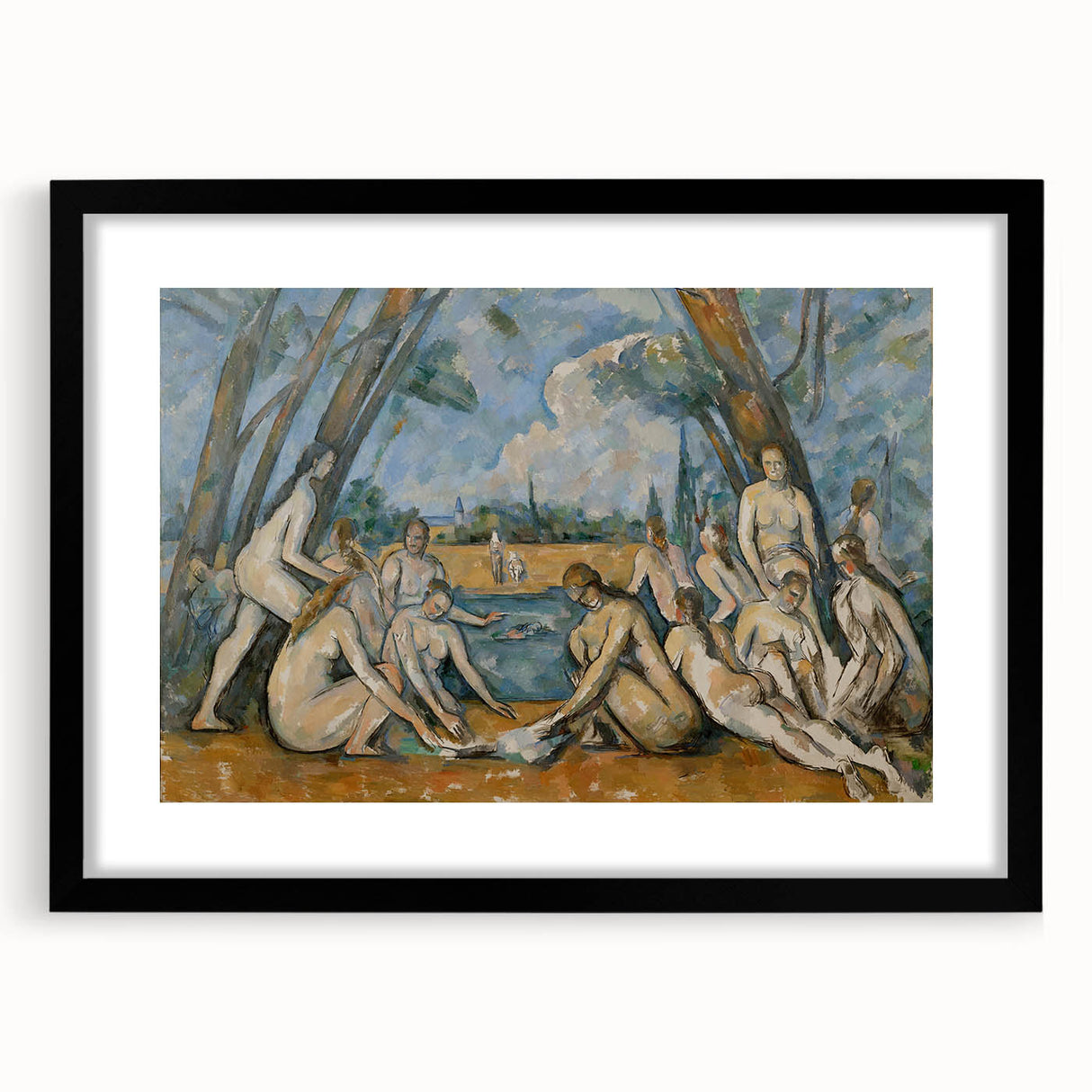 Cézanne Les Grandes Baigneuses - Impressionist Nudes Wall Art Print