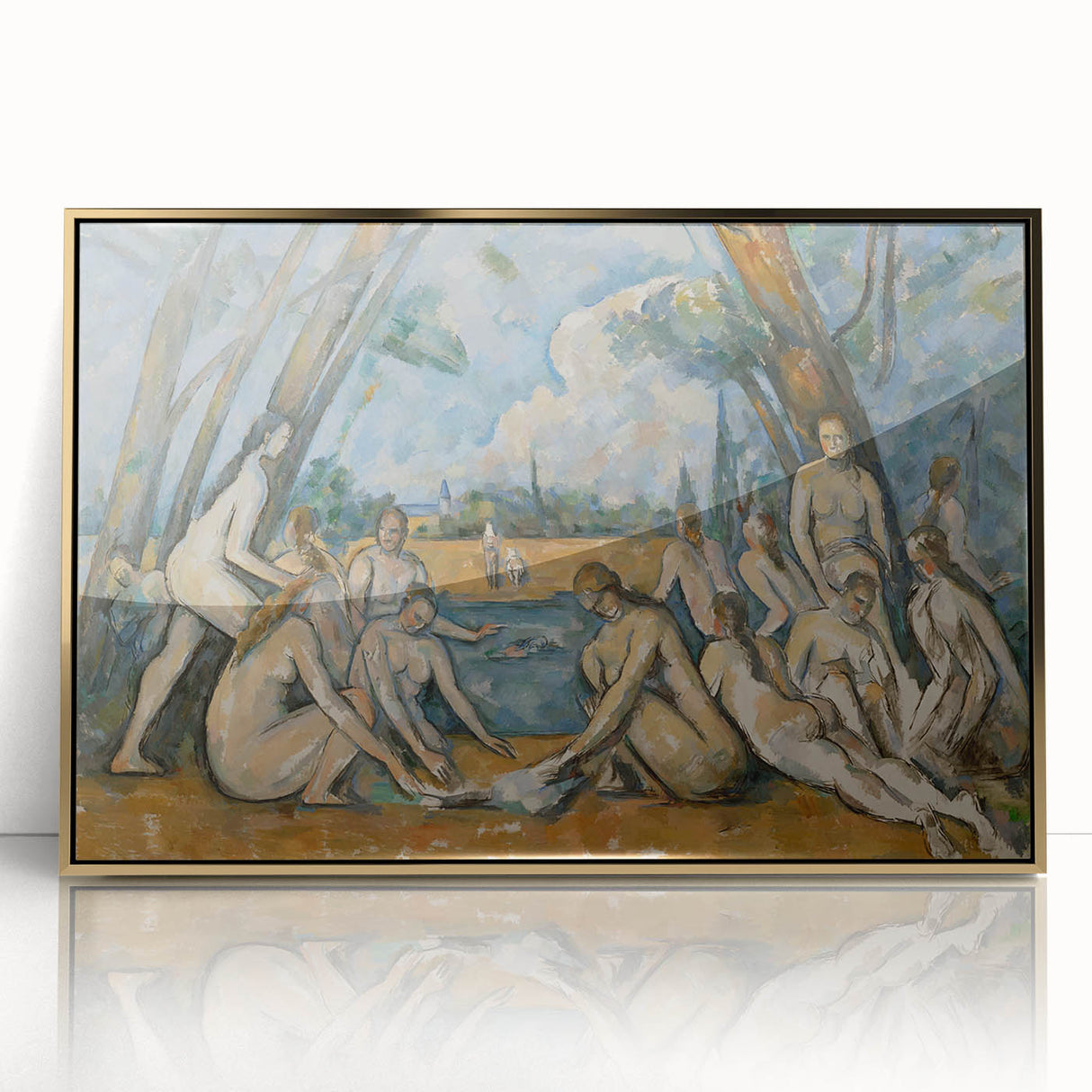 Cézanne Les Grandes Baigneuses - Impressionist Nudes Wall Art Print