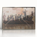Modern Wall Art - The Flood by Cyprián Majerník - Rustic Nautical Decor