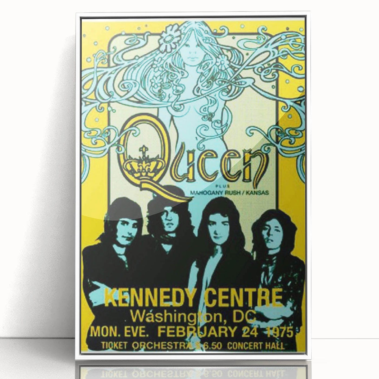 Queen 1975 Kennedy Centre Concert Poster – Washington D.C.