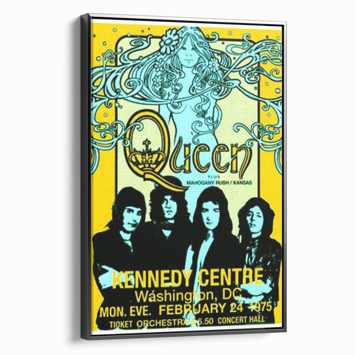 Queen 1975 Kennedy Centre Concert Poster – Washington D.C.
