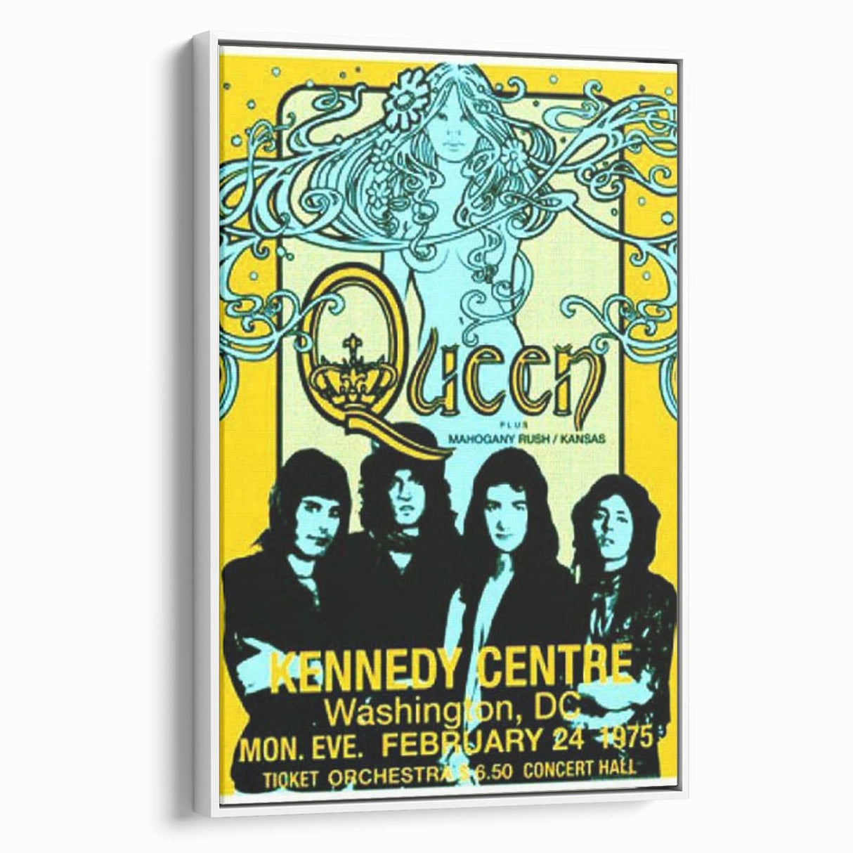 Queen 1975 Kennedy Centre Concert Poster – Washington D.C.
