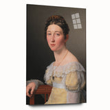 Romanticism Art: Portrait of Emilie Massmann by Eckersberg - Canvas Print