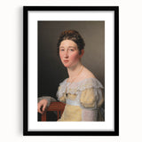 Romanticism Art: Portrait of Emilie Massmann by Eckersberg - Canvas Print