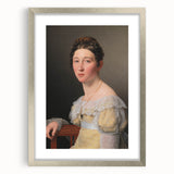 Romanticism Art: Portrait of Emilie Massmann by Eckersberg - Canvas Print