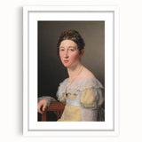 Romanticism Art: Portrait of Emilie Massmann by Eckersberg - Canvas Print
