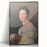 Romanticism Art: Portrait of Emilie Massmann by Eckersberg - Canvas Print