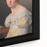 Romanticism Art: Portrait of Emilie Massmann by Eckersberg - Canvas Print