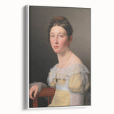 Romanticism Art: Portrait of Emilie Massmann by Eckersberg - Canvas Print