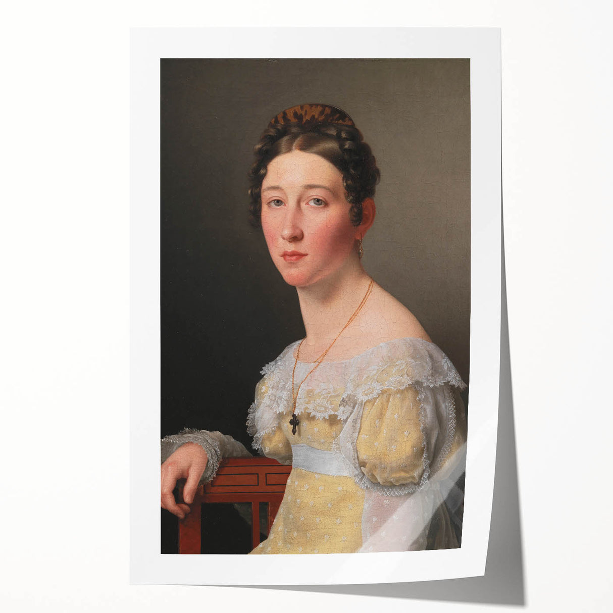 Romanticism Art: Portrait of Emilie Massmann by Eckersberg - Canvas Print