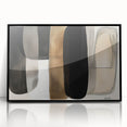 Contemporary Dining Room Wall Art – Black & Brown Abstract Print