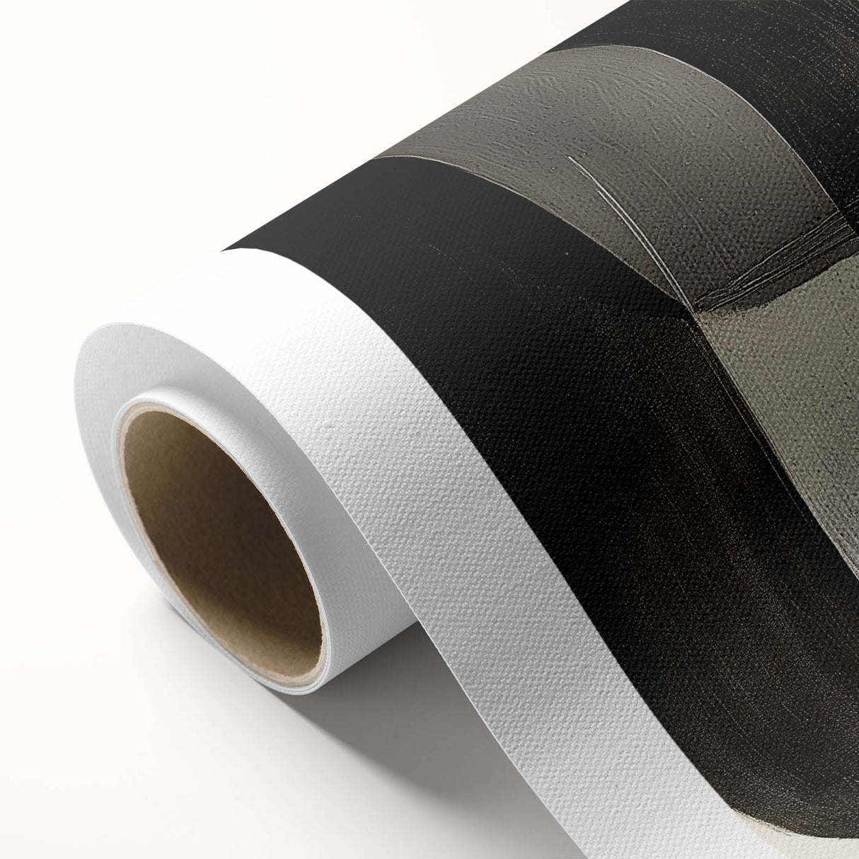 Contemporary Dining Room Wall Art – Black & Brown Abstract Print