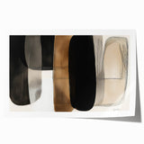Contemporary Dining Room Wall Art – Black & Brown Abstract Print