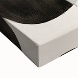 Contemporary Dining Room Wall Art – Black & Brown Abstract Print