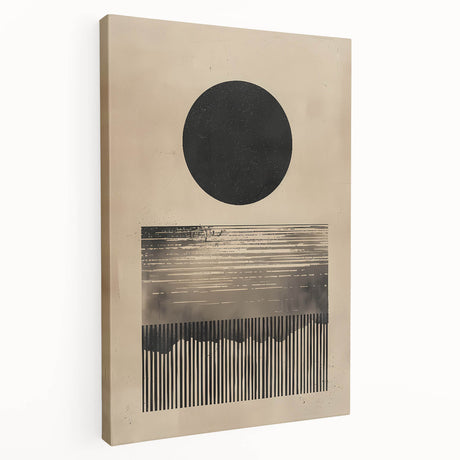 Stretched canvas abstract minimalist wall art with soft pastel colors, showcasing a modern design suitable for contemporary home decor. Ideal for living rooms or creative spaces.