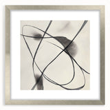 Modern Abstract Wall Art – Dynamic Charcoal Linework on Beige