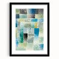 Modern Wall Art: Abstract Patchwork in Cool Tones – Tranquil Contemporary Decor