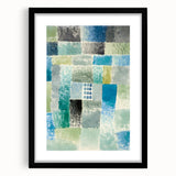 Modern Wall Art: Abstract Patchwork in Cool Tones – Tranquil Contemporary Decor