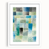 Modern Wall Art: Abstract Patchwork in Cool Tones – Tranquil Contemporary Decor