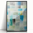 Modern Wall Art: Abstract Patchwork in Cool Tones – Tranquil Contemporary Decor