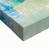 Modern Wall Art: Abstract Patchwork in Cool Tones – Tranquil Contemporary Decor