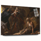 Romanticism Art: The Cave of Despair - Dramatic Historical Canvas Print