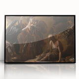 Romanticism Art: The Cave of Despair - Dramatic Historical Canvas Print