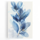 Acrylic Dining Room Artwork – Blue Botanical Framed Wall Print