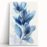 Acrylic Dining Room Artwork – Blue Botanical Framed Wall Print