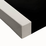 Close-up view of a stretched canvas featuring abstract minimalist wall art design with soft pastel colors and intricate textures, perfect for modern home decor.