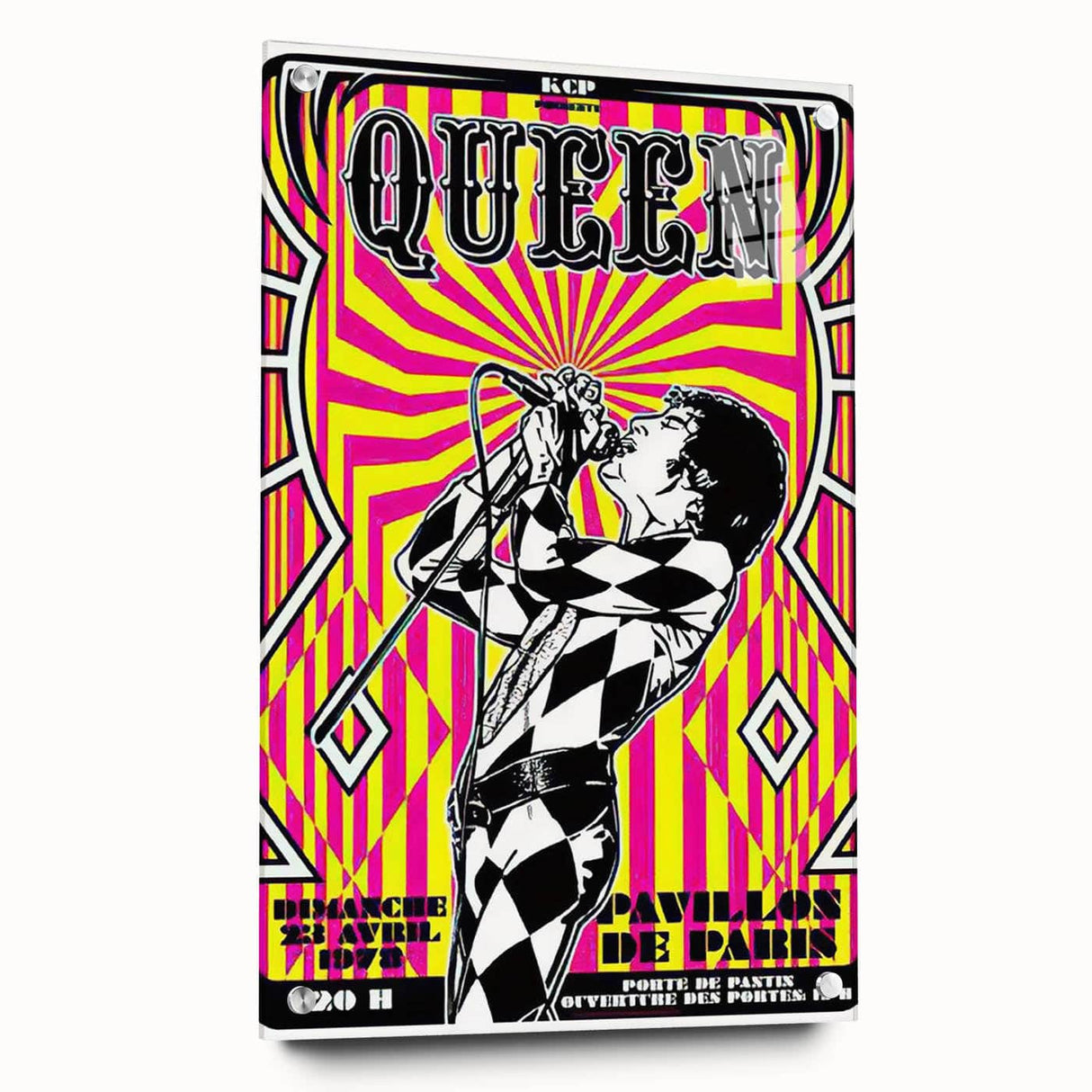 Queen Retro Poster Art - Bold Graphic Concert Print - Vintage Style