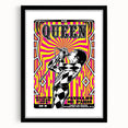 Queen Retro Poster Art - Bold Graphic Concert Print - Vintage Style