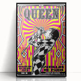 Queen Retro Poster Art - Bold Graphic Concert Print - Vintage Style