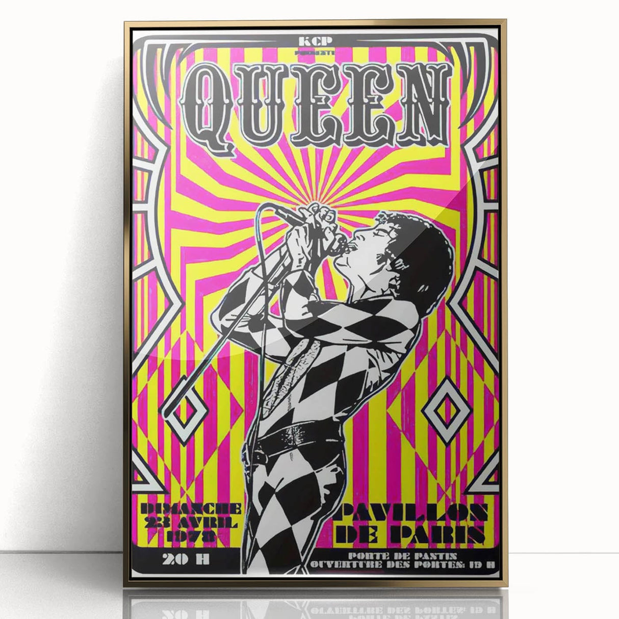 Queen Retro Poster Art - Bold Graphic Concert Print - Vintage Style